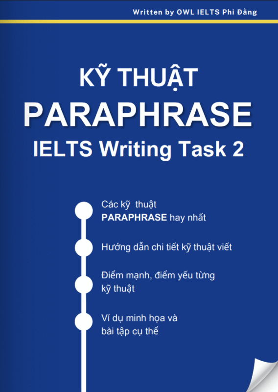 Kỹ thuật Paraphrase IELTS Writing Task 2