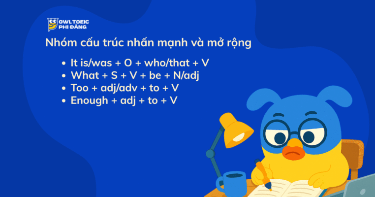 100+ Cấu Trúc Câu Tiếng Anh Thông Dụng – Ghi Nhớ Trong 30 Ngày Cùng OWL TOEIC