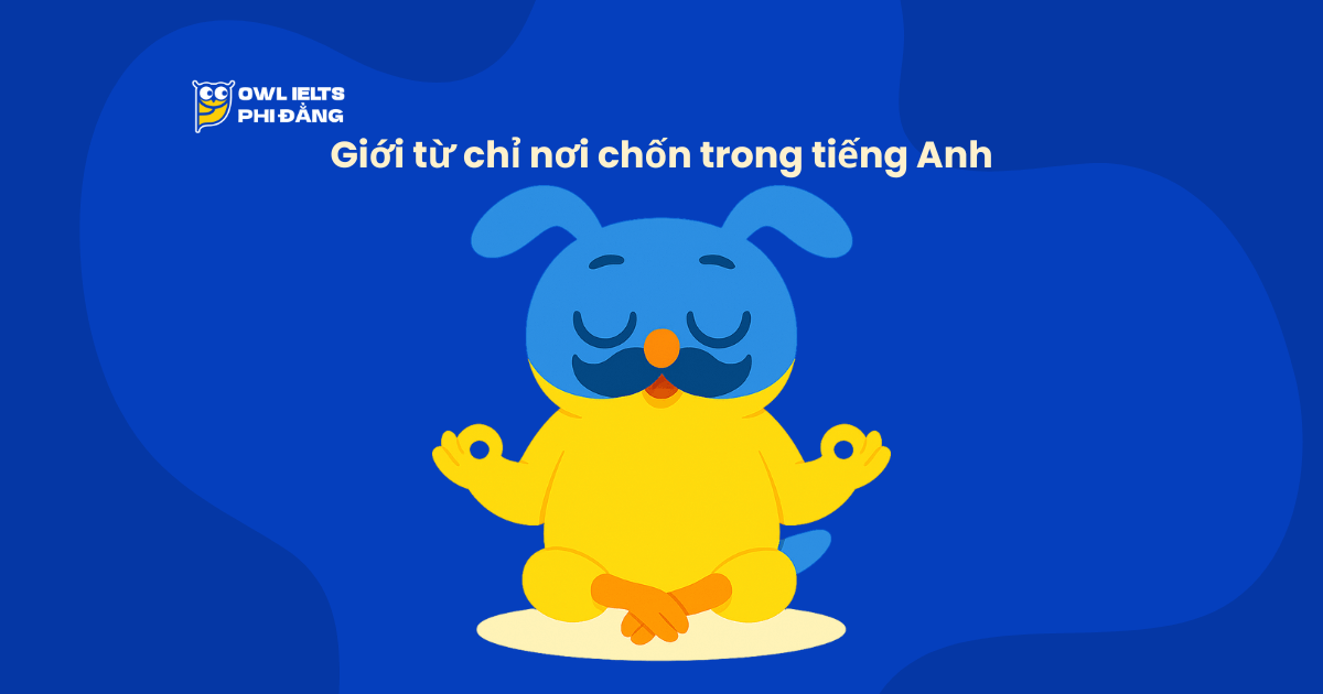 Giới từ chỉ nơi chốn trong tiếng Anh (Prepositions of Place): Cách dùng – Ví dụ – Bài tập