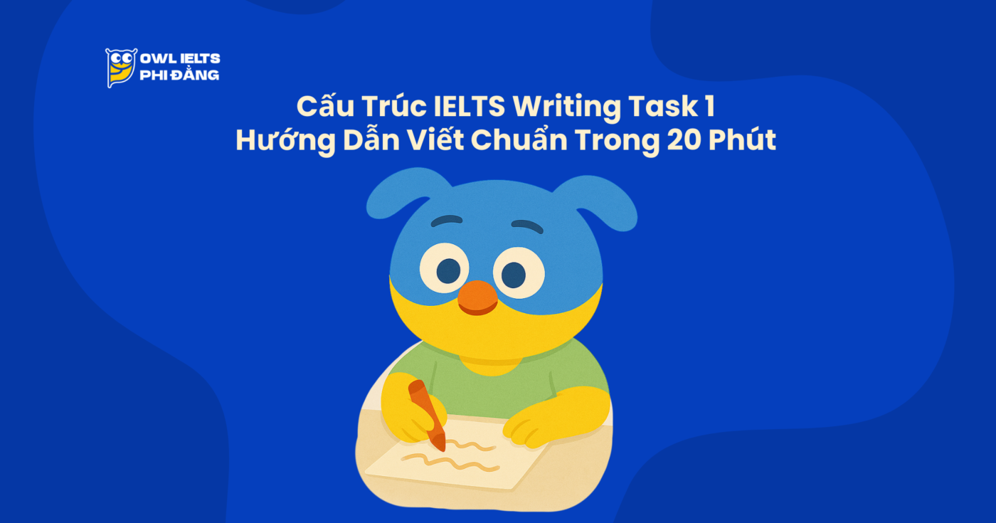 Cấu Trúc IELTS Writing Task 1: Hướng Dẫn Viết Chuẩn Trong 20 Phút