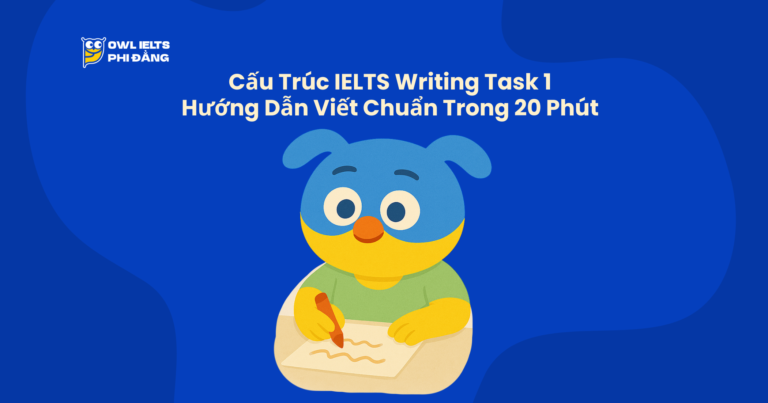 Cấu Trúc IELTS Writing Task 1: Hướng Dẫn Viết Chuẩn Trong 20 Phút