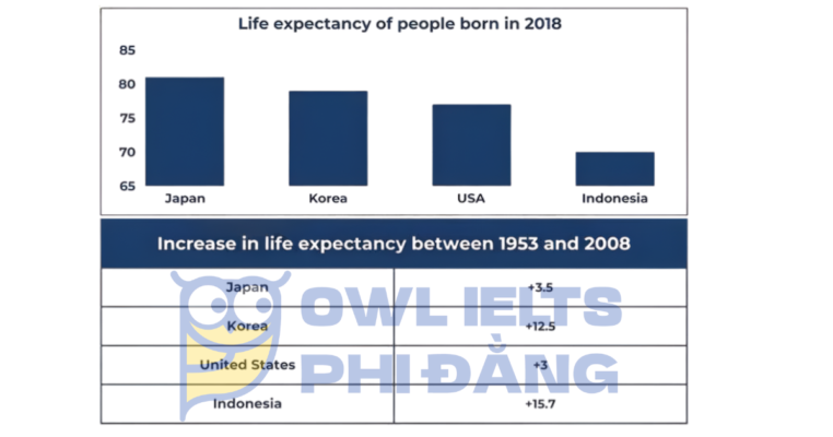 Bài mẫu Giải đề IELTS Writing Task 1 - Dạng bài: Mixed Charts
