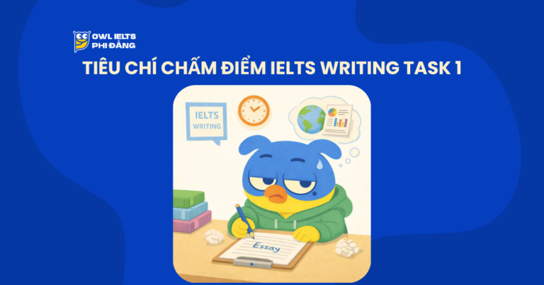 Tiêu chí chấm IELTS Writing Task 1: 4 Band Descriptors và cách “ăn điểm” từng mục để đạt 6.5+