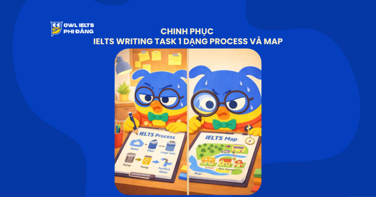 Chinh phục IELTS Writing Task 1 dạng Process và Map