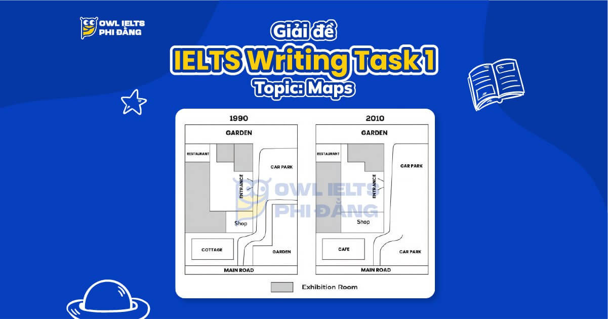 Giải đề IELTS Writing Task 1: Phân tích bản đồ bảo tàng qua hai mốc thời gian | Phân tích chi tiết & Bài mẫu | Sample Cập nhật liên tục