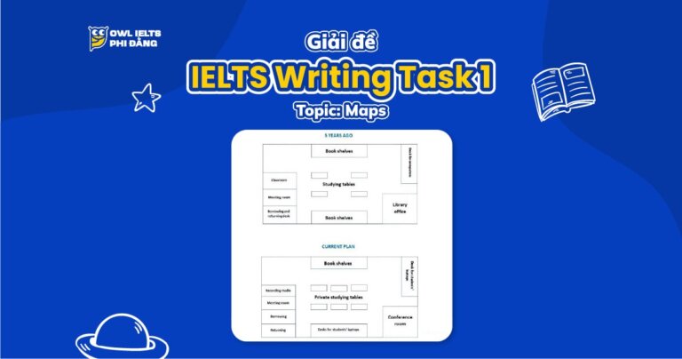 Giải đề IELTS Writing Task 1: School Library Maps | Phân tích chi tiết