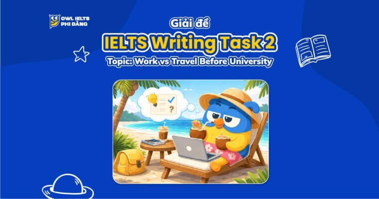 Giải đề IELTS Writing Task 2: Work vs Travel Before University | Phân tích chi tiết & Bài mẫu band 7+