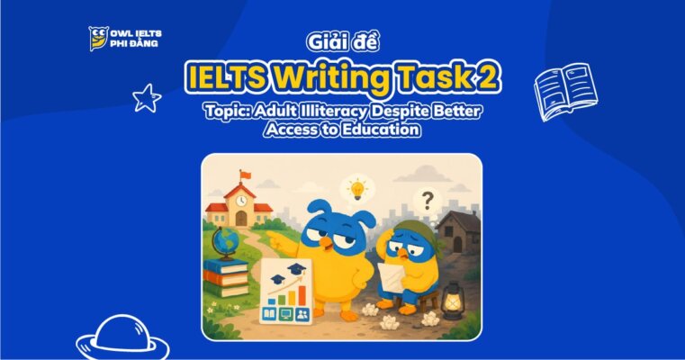 Giải đề IELTS Writing Task 2: Adult Illiteracy Despite Better Access to Education | Phân tích chi tiết & Bài mẫu band 7+